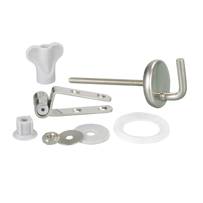 Set de fixation pour abattant de toilette inox 15 mm 15 pièces WENKO