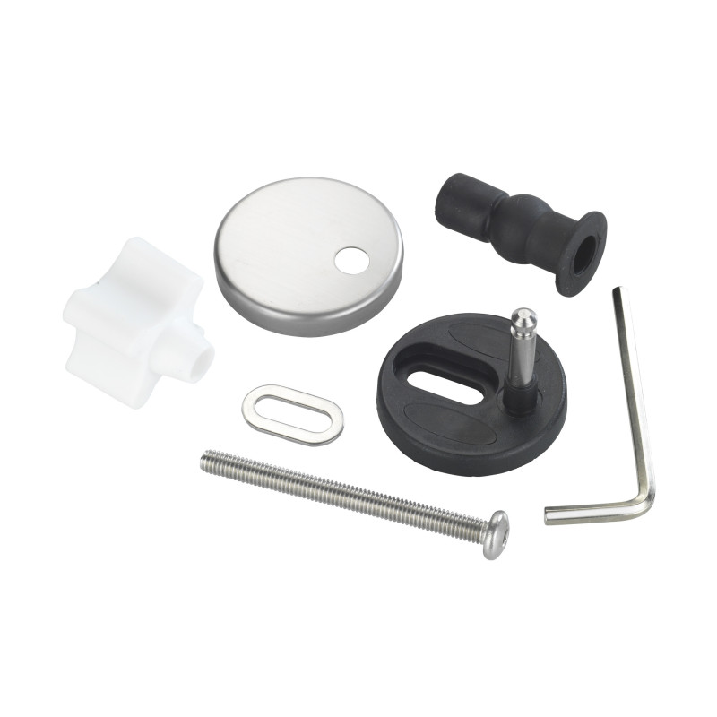 Set de fixation pour abattant de toilette avec frein de chute inox 15 mm 15 pièces WENKO