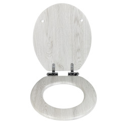 Abattant WC Chêne Gris WENKO - Élégance & Confort | WENKO