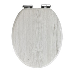 Abattant WC Chêne Gris WENKO - Élégance & Confort | WENKO