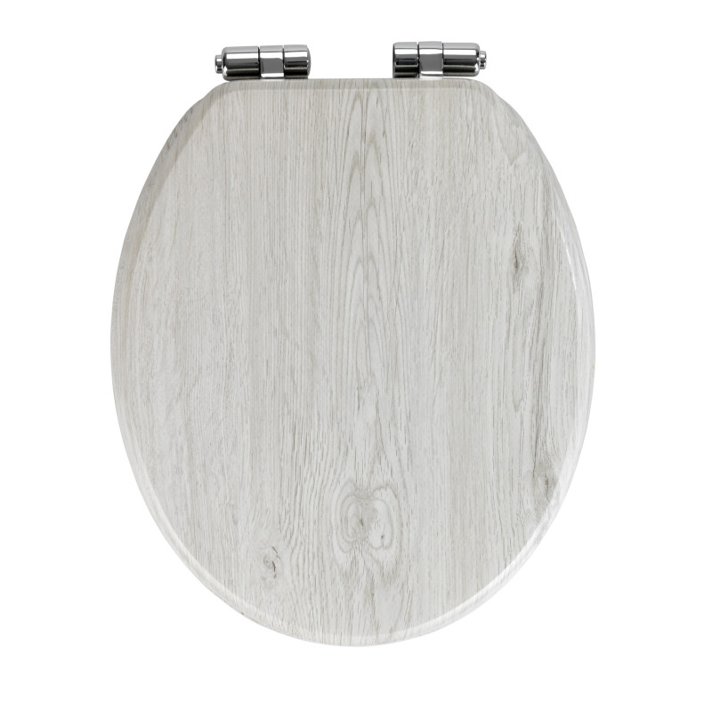 Abattant de toilette chêne gris WENKO