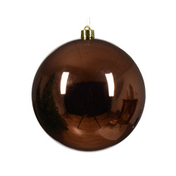 Boule de Noël incassable brun espresso Ø 14 cm DECORIS