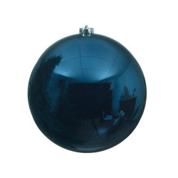 Boule de Noël incassable bleu nuit Ø 14 cm DECORIS