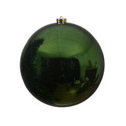 Boule de Noël incassable vert pin Ø 14 cm DECORIS