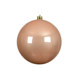 Boule de Noël incassable pêche Ø 14 cm DECORIS