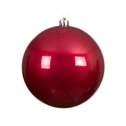 Boule de Noël incassable rose festif Ø 14 cm DECORIS