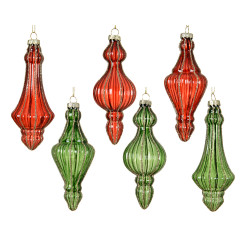 Ornement en verre pailleté transparent DECORIS