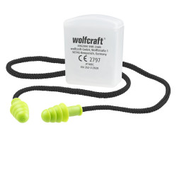 Bouchons d'oreilles à cordon 33 dB WOLFCRAFT – Casque, bouchons | WOLFCRAFT