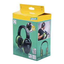 Casque Anti-Bruit Pro WOLFCRAFT Noir/Vert 30dB | WOLFCRAFT
