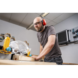 Casque antibruit WOLFCRAFT rouge 26 dB compact | WOLFCRAFT