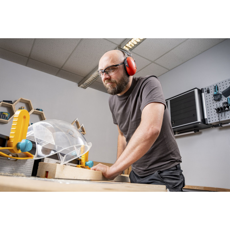 Casque antibruit WOLFCRAFT rouge 26 dB compact | WOLFCRAFT