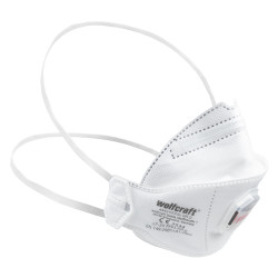 Masque FFP3 Valve 2 pièces – Protection respiratoire | WOLFCRAFT