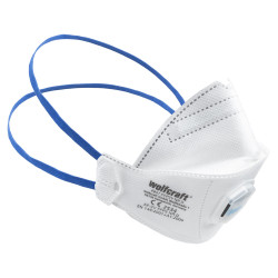 Masque FFP2 à valve, 2 pièces WOLFCRAFT - Protection respiratoire | WOLFCRAFT