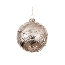 Boule de Noël incassable argentée Ø 8 cm DECORIS