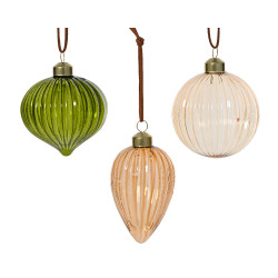 Boule de Noël en verre transparente DECORIS