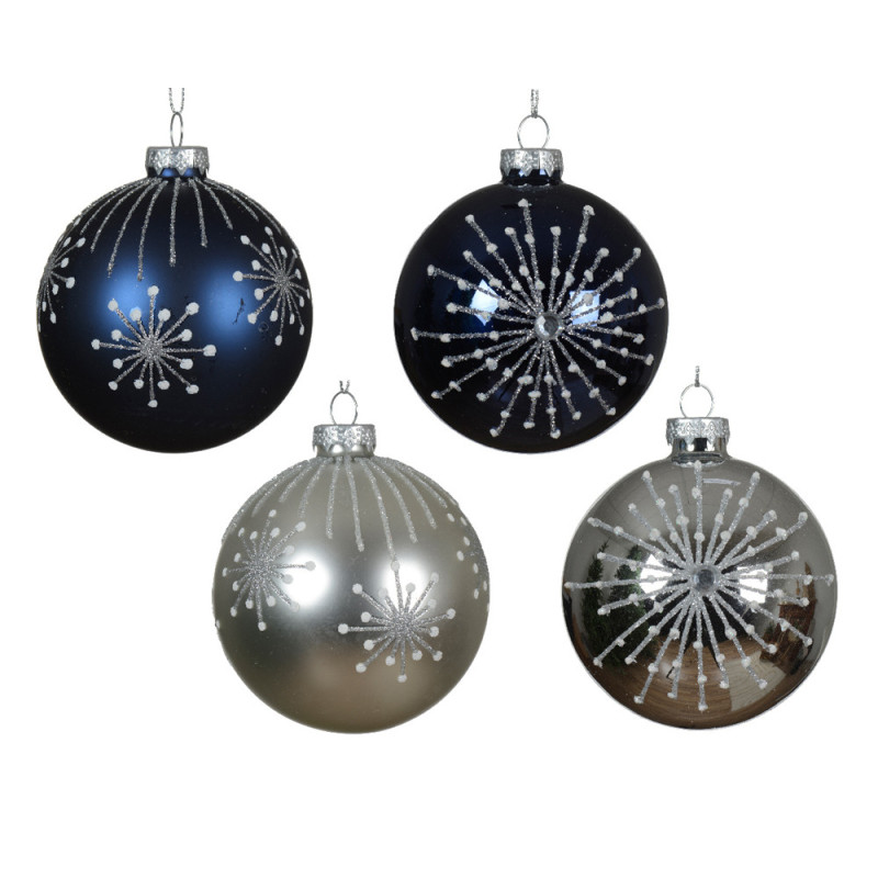 Boules de Noël Verre Feux d'Artifice – Déco Scintillante

