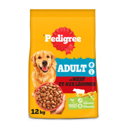 Sac de croquettes pour chien Boeuf et Légumes 12 kg PEDIGREE