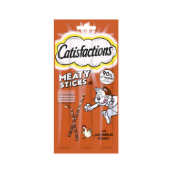 Friandise pour chat stick au poulet 6 pièces CATISFACTIONS