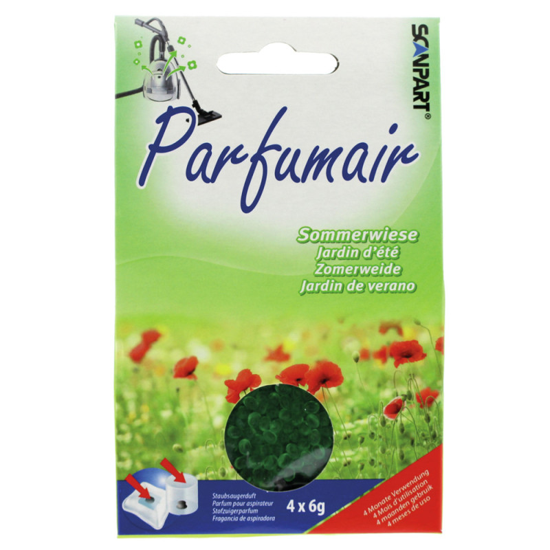 Perles parfumées aspirateur prairie d'été 4x6g | SCANPART