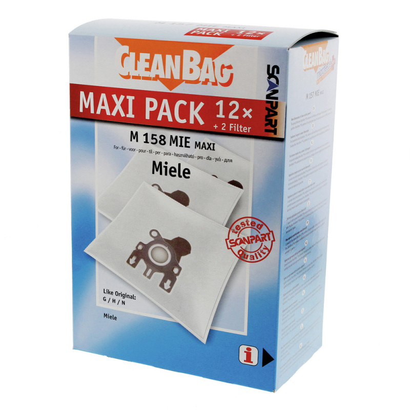 Sac Aspirateur Miele M158MIE 12 Pièces - Accessoire | CLEAN BAG
