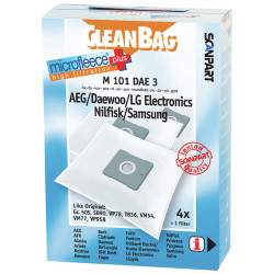 Sacs d'aspirateur AEG/Nilfisk/LG M101DAE3 — 4 pièces | CLEAN BAG