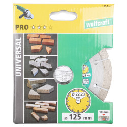 Disque Diamant Segmenté Pro Universel Ø125 mm | WOLFCRAFT