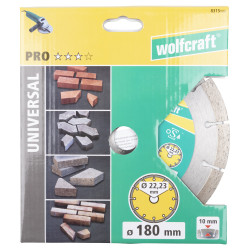 Disque diamant segmenté Pro universel Ø 180 mm | WOLFCRAFT