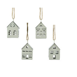 Maison en fer à suspendre crème 5