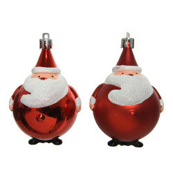 Père Noël à suspendre rouge Ø 8 x 8