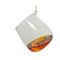 Verre de whisky en verre à suspendre Ø 7 x 7