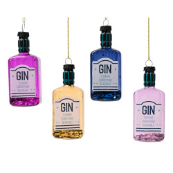 Bouteille de gin en verre à suspendre 4