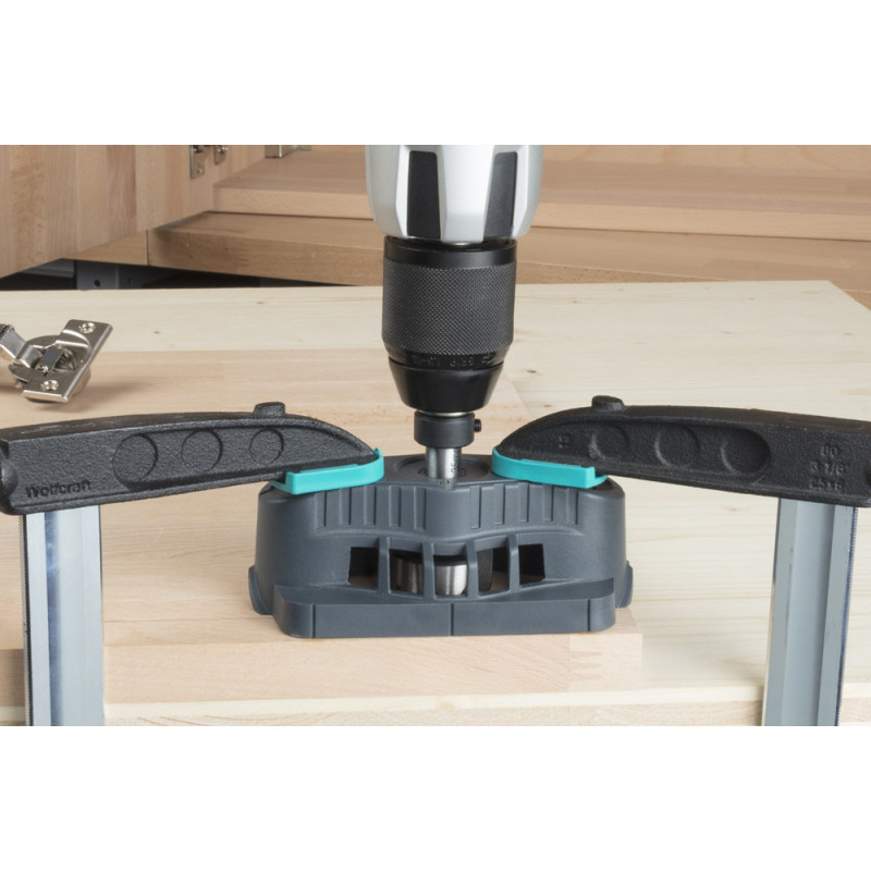 Butée de profondeur WOLFCRAFT pour guide de perçage mobile | WOLFCRAFT