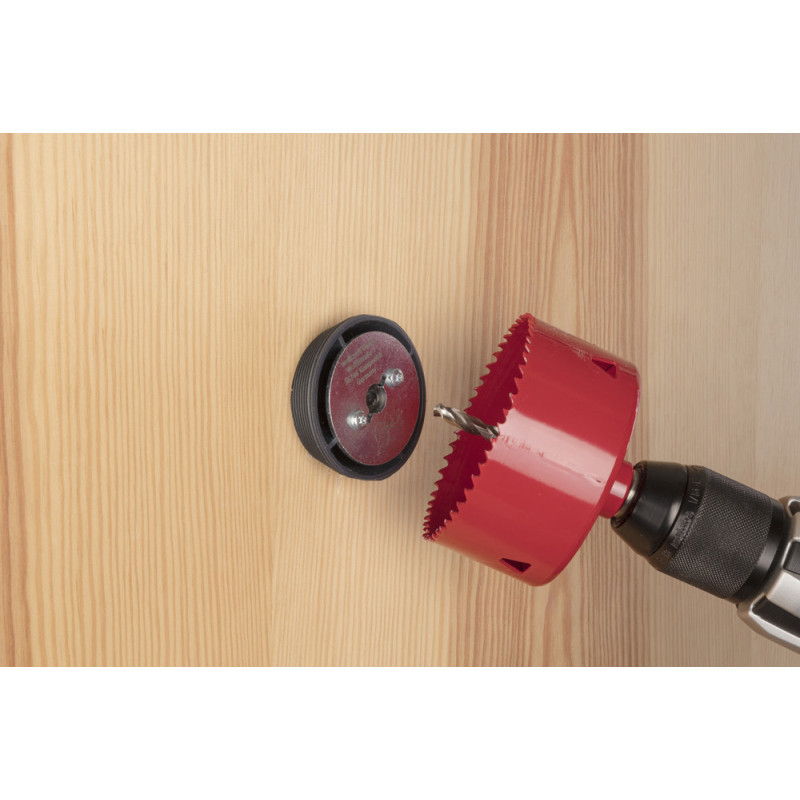 Guide de perçage pour scie-cloche Ø 46–62 mm | WOLFCRAFT