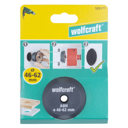 Guide de perçage pour scie-cloche Ø 46–62 mm | WOLFCRAFT