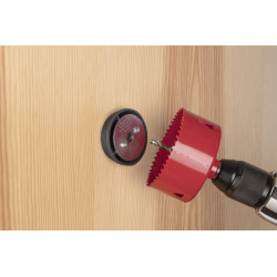 Guide de perçage scie cloche Ø 57-70mm | WOLFCRAFT