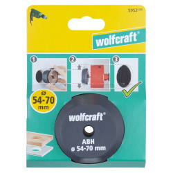 Guide de perçage scie cloche Ø 57-70mm | WOLFCRAFT