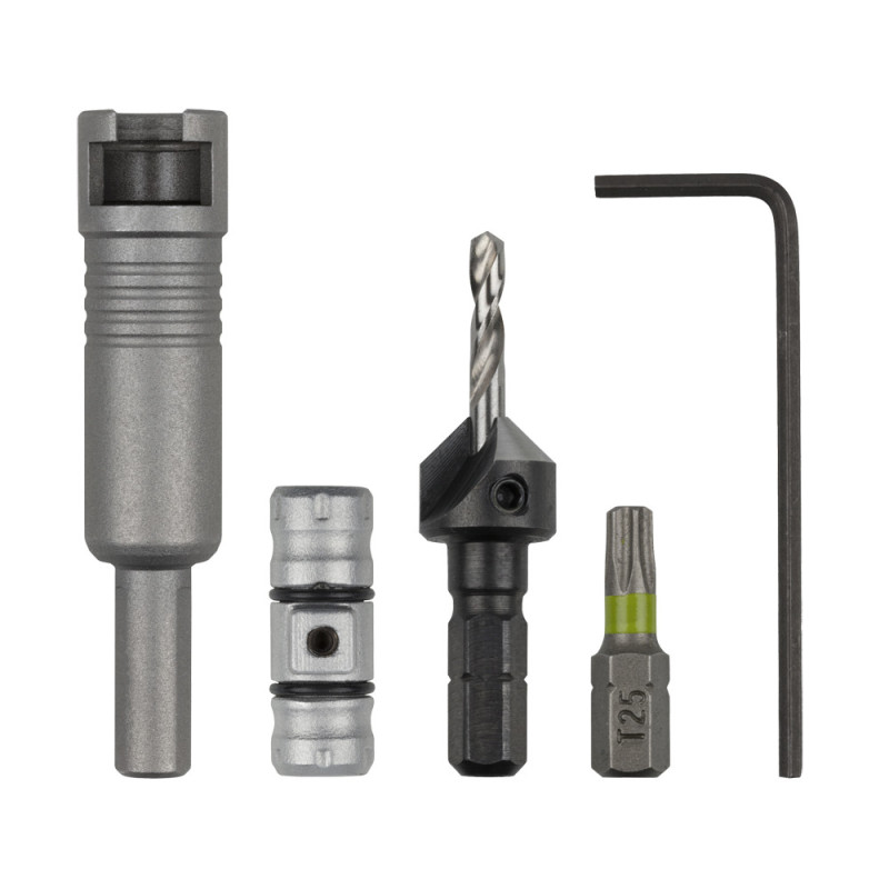 Kit de foret visseur Flipbit 5 pièces WOLFCRAFT