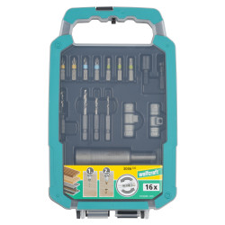 Kit de foret Flipbit 17 pièces WOLFCRAFT tout-en-un | WOLFCRAFT