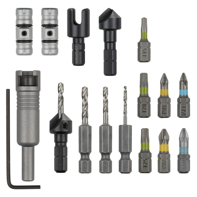 Kit de foret Flipbit tout-en-un 17 pièces WOLFCRAFT