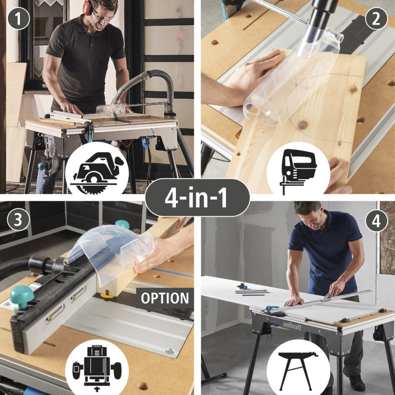 Etabli Master Cut 2200 WOLFCRAFT – Multi-fonctions | WOLFCRAFT