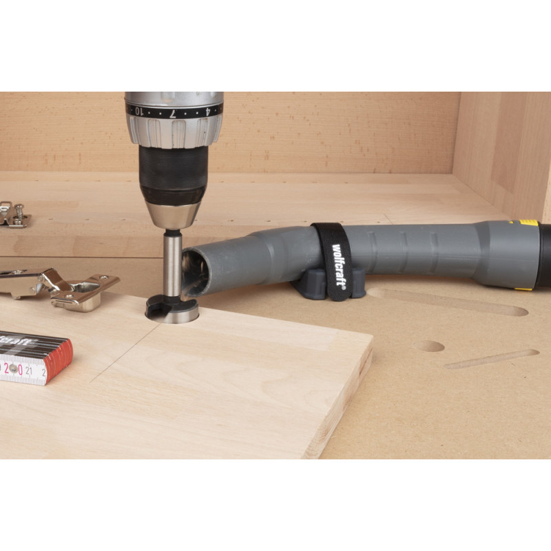 Support pour tuyau d'aspirateur WOLFCRAFT - établi | WOLFCRAFT