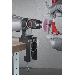 Support rotatif WOLFCRAFT pour perceuse - Etabli | WOLFCRAFT