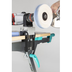Support de perceuse en aluminium orientable Wolfcraft pour établi | WOLFCRAFT