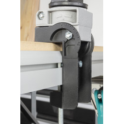 Support de perceuse en aluminium orientable Wolfcraft pour établi | WOLFCRAFT