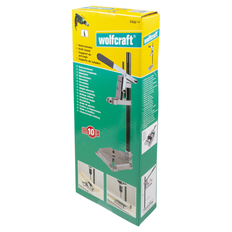 Support de perçage WOLFCRAFT 22x15,5x47,5 cm | WOLFCRAFT
