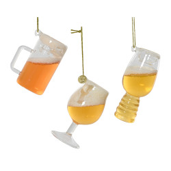 Verre de bière en verre à suspendre DECORIS
