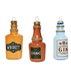 Bouteille d'alcool en verre à suspendre DECORIS