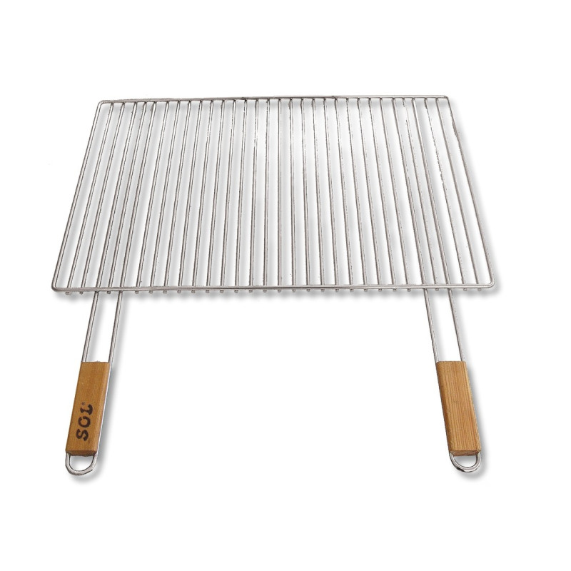 pour fixer la grille de barbecue comme barbecue pivotant BlackOrange XL Grille de cuisson en acier /Ø 80 cm avec 3 trous sur le c/ôt/é frontal 120 degr/és