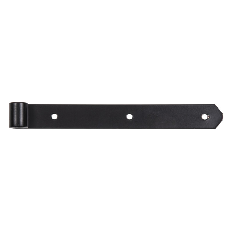 Penture droite en acier noire 300 mm ALBERTS