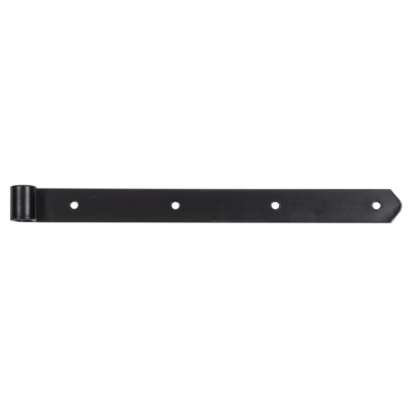 Penture droite en acier noire 400 mm ALBERTS